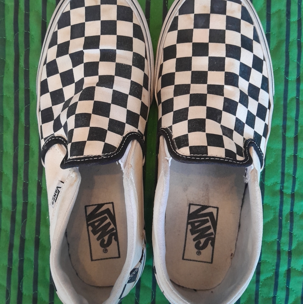 Vans Men's Checkered Slip-On Sneakers